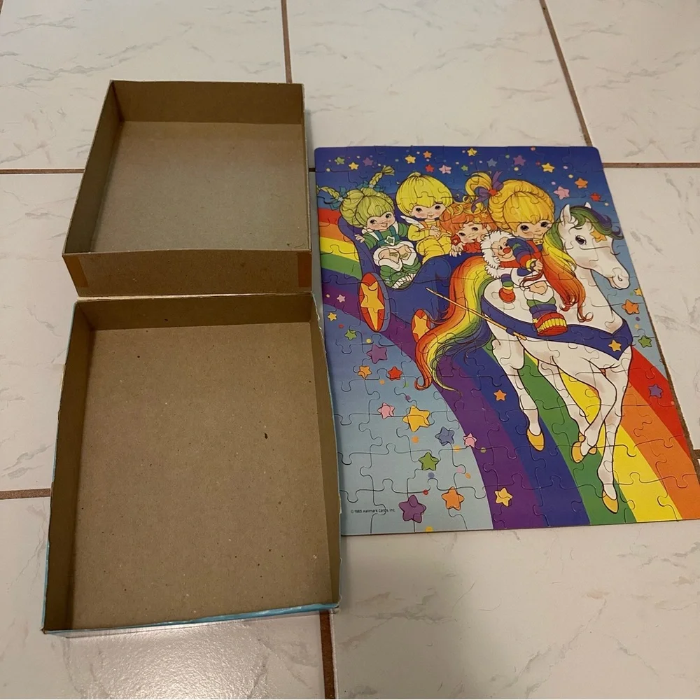 Vintage 1983 Rainbow Brite Colorful 100 piece Jigsaw Puzzle by Hallmark VGUVC
